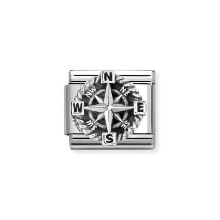 NOMINATION COMPOSABLE CLASSIC LINK COMPASS IN STERLING SILVER 330114/01