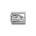 NOMINATION COMPOSABLE CLASSIC LINK SNEAKER WITH CZ IN STERLING SILVER 330327/17
