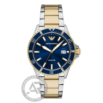 Emporio Armani World Explorer Two Tone Stainless Steel Bracelet AR11682