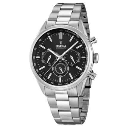 Festina Silver Stainless Steel Bracelet Chronograph F16820/4