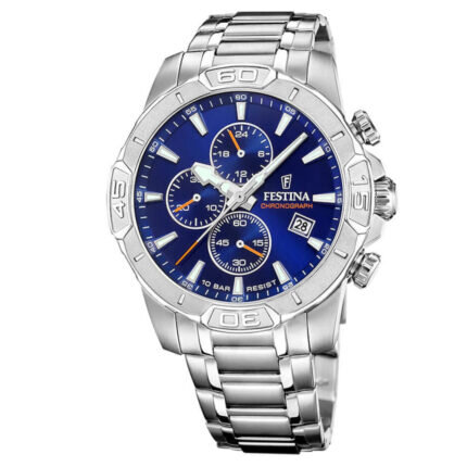 Festina Silver Stainless Steel Bracelet Chronograph F20704/2