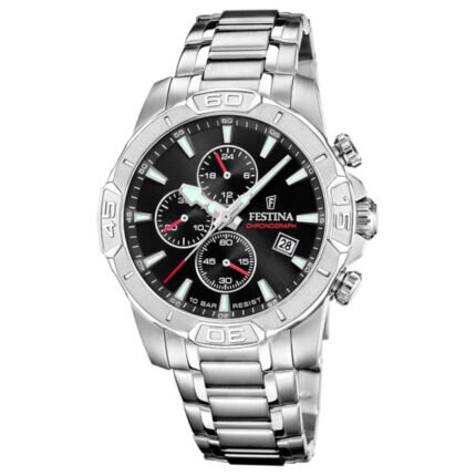 Festina Silver Stainless Steel Bracelet Chronograph F20704/3