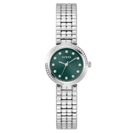 Guess Clara Crystals Silver Stainless Steel Bracelet GW0930L1