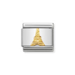 NOMINATION COMPOSABLE CLASSIC LINK EIFFEL TOWER IN 18K GOLD 030123/15