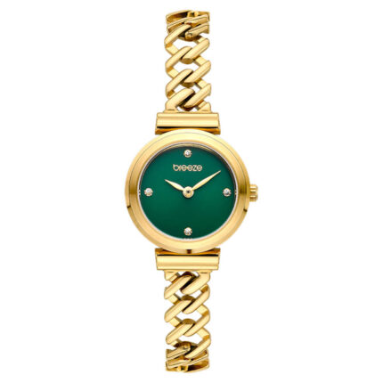 Breeze Cascadia Crystals Gold Stainless Steel Bracelet 212641.7