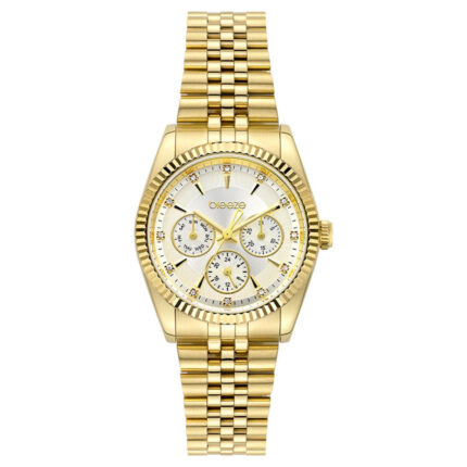 Breeze Allure Crystals Gold Stainless Steel Bracelet 213051.1