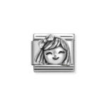NOMINATION COMPOSABLE CLASSIC LINK GIRL IN STERLING SILVER 330114/11