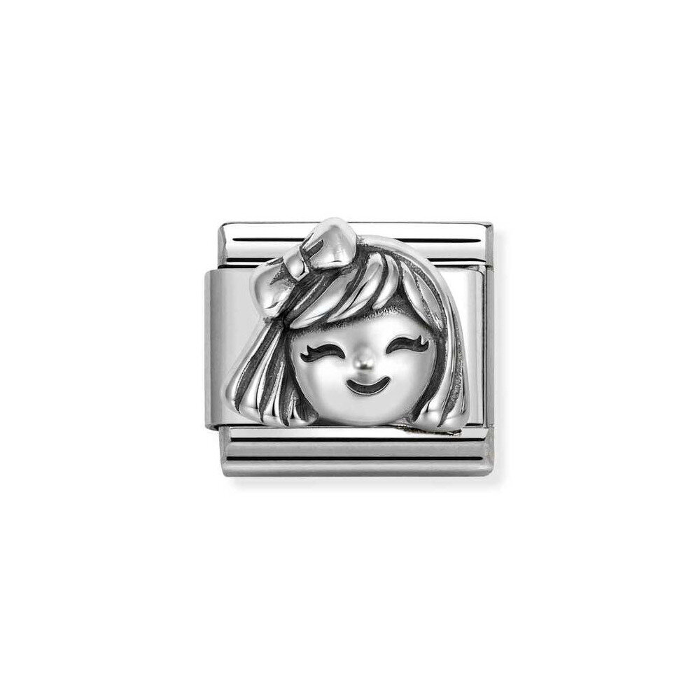 NOMINATION COMPOSABLE CLASSIC LINK GIRL IN STERLING SILVER 330114/11 NOMINATION COMPOSABLE CLASSIC LINK GIRL IN STERLING SILVER 330114/11