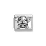 NOMINATION COMPOSABLE CLASSIC LINK DOG IN STERLING SILVER 330114/17
