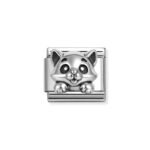 NOMINATION COMPOSABLE CLASSIC LINK CAT IN STERLING SILVER 330114/18