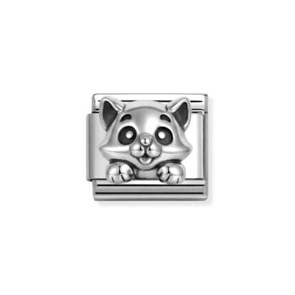 NOMINATION COMPOSABLE CLASSIC LINK CAT IN STERLING SILVER 330114/18