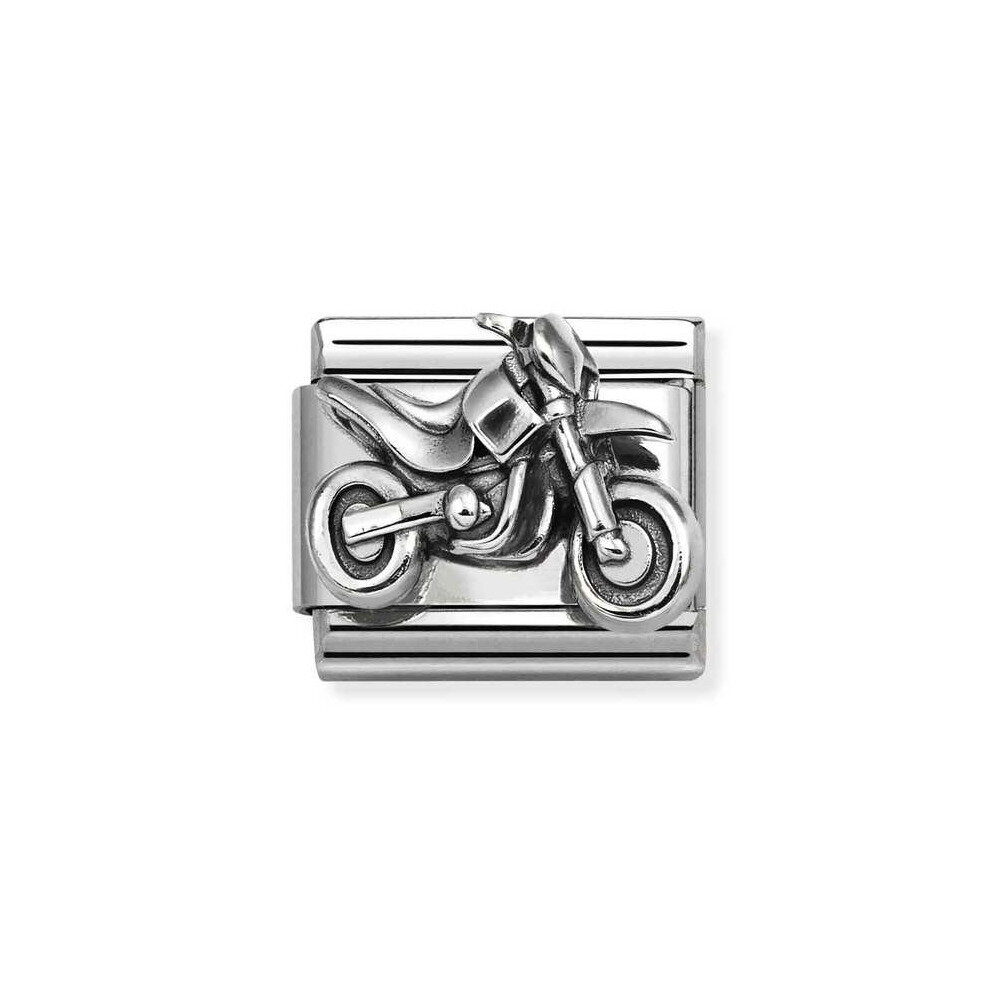 NOMINATION COMPOSABLE CLASSIC LINK MOTORCYCLE IN STERLING SILVER 330114/19 NOMINATION COMPOSABLE CLASSIC LINK MOTORCYCLE IN STERLING SILVER 330114/19
