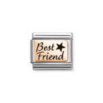 NOMINATION COMPOSABLE CLASSIC LINK BEST FRIEND IN 9K ROSE GOLD 430111/34