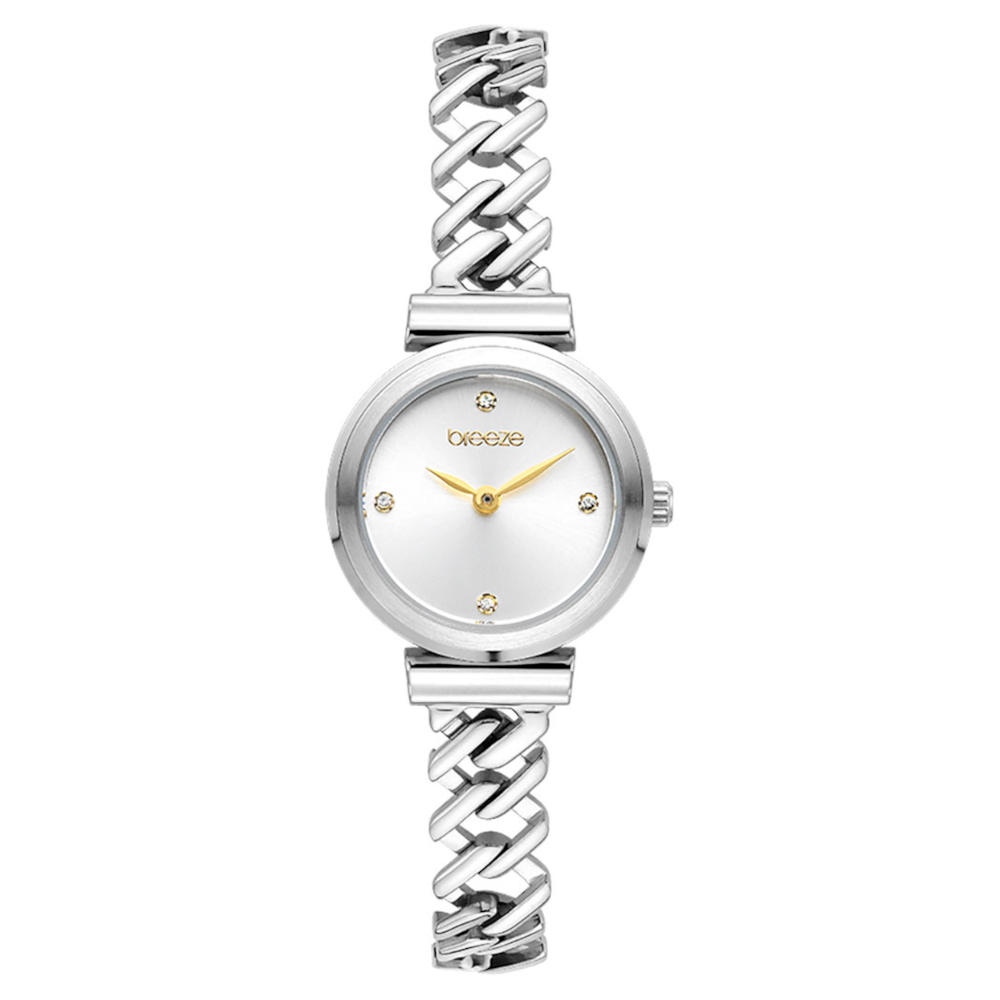 Breeze Cascadia Crystals Gold Stainless Steel Bracelet 612641.1