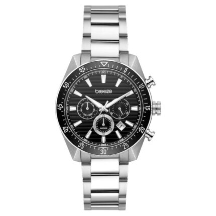 Breeze Momentum Dual Time Stainless Steel Bracelet 613062.2