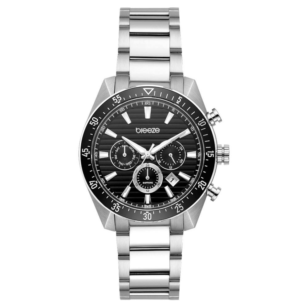Breeze Momentum Dual Time Stainless Steel Bracelet 613062.2 Breeze Momentum Dual Time Stainless Steel Bracelet 613062.2
