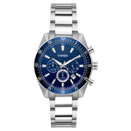 Breeze Momentum Dual Time Stainless Steel Bracelet 613062.3