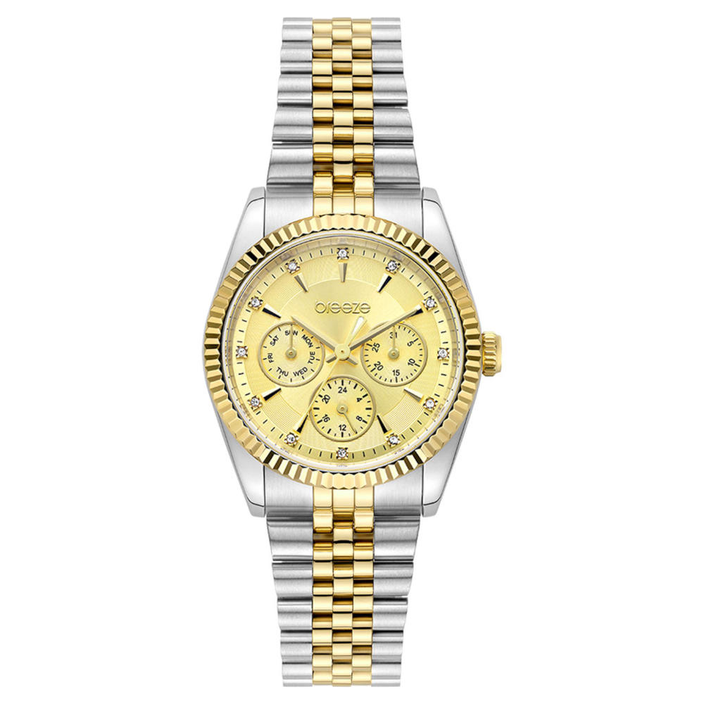 Breeze Allure Crystals Two Tone Stainless Steel Bracelet 713051.1 Breeze Allure Crystals Two Tone Stainless Steel Bracelet 713051.1