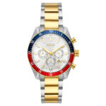 Breeze Momentum Dual Time Two Tone Stainless Steel Bracelet 713062.1
