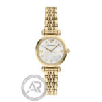 Emporio Armani Gianni T-Bar Crystals Gold Stainless Steel Bracelet AR11806