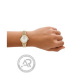 Emporio Armani Gianni T-Bar Crystals Gold Stainless Steel Bracelet AR11806