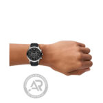Emporio Armani Archetipo Black Leather Strap Chronograph AR11820
