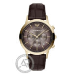 Emporio Armani Archetipo Brown Leather Strap Chronograph AR11822
