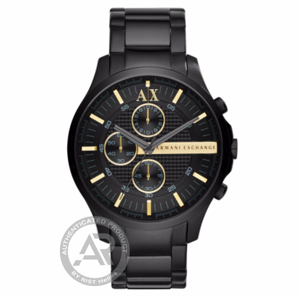Armani Exchange Hampton Black Stainless Steel Bracelet Chronograph AX2164 Armani Exchange Hampton Black Stainless Steel Bracelet Chronograph AX2164