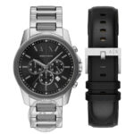 Armani Exchange Banks Stainless Steel Bracelet Chronograph Gift Set AX7181SET