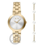 Armani Exchange Jackie Gold Stainless Steel Bracelet Gift Set AX7185SET