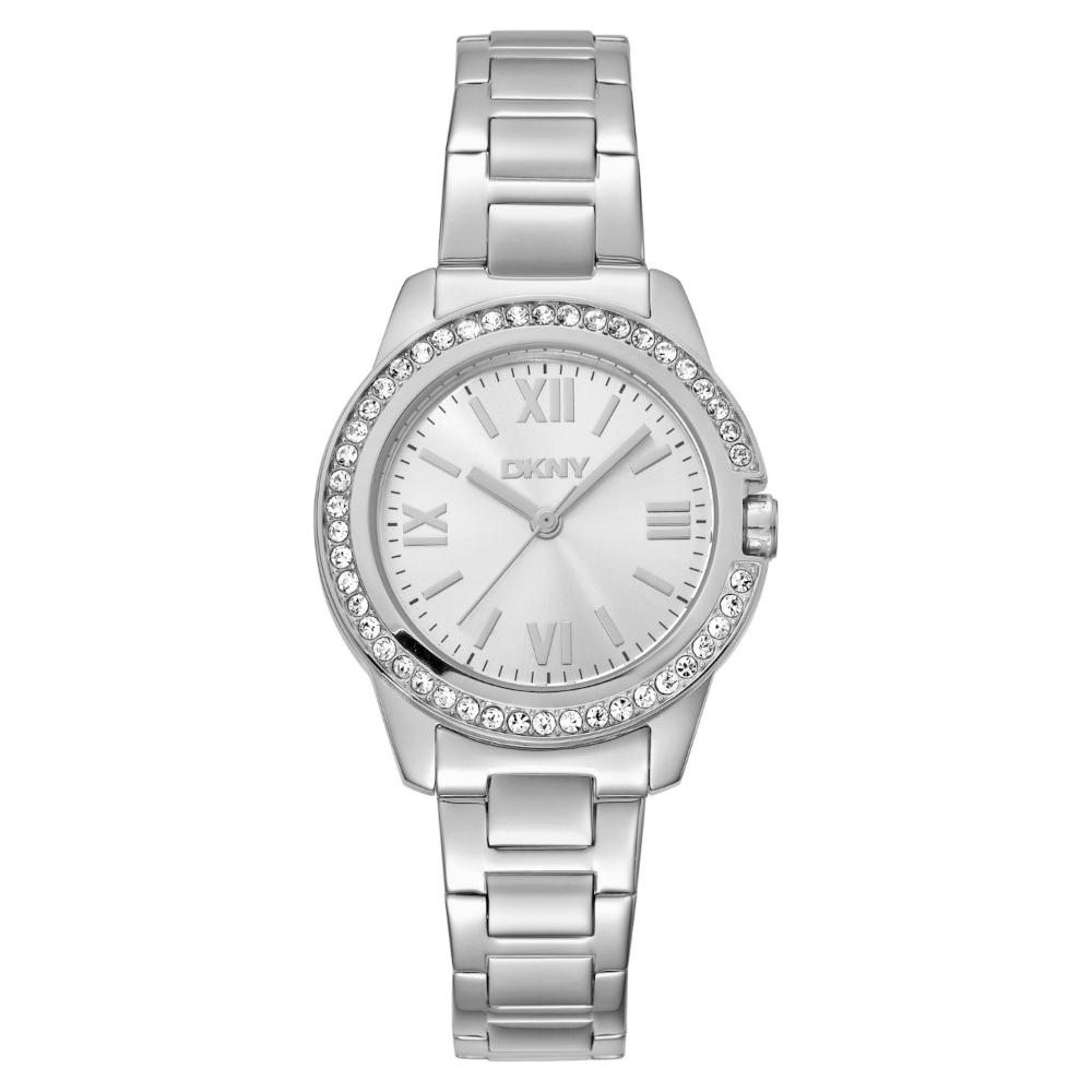 Dkny Evening Crystals Silver Stainless Steel Bracelet DK1L105M0045