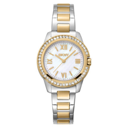Dkny Evening Crystals Two Tone Stainless Steel Bracelet DK1L105M0085