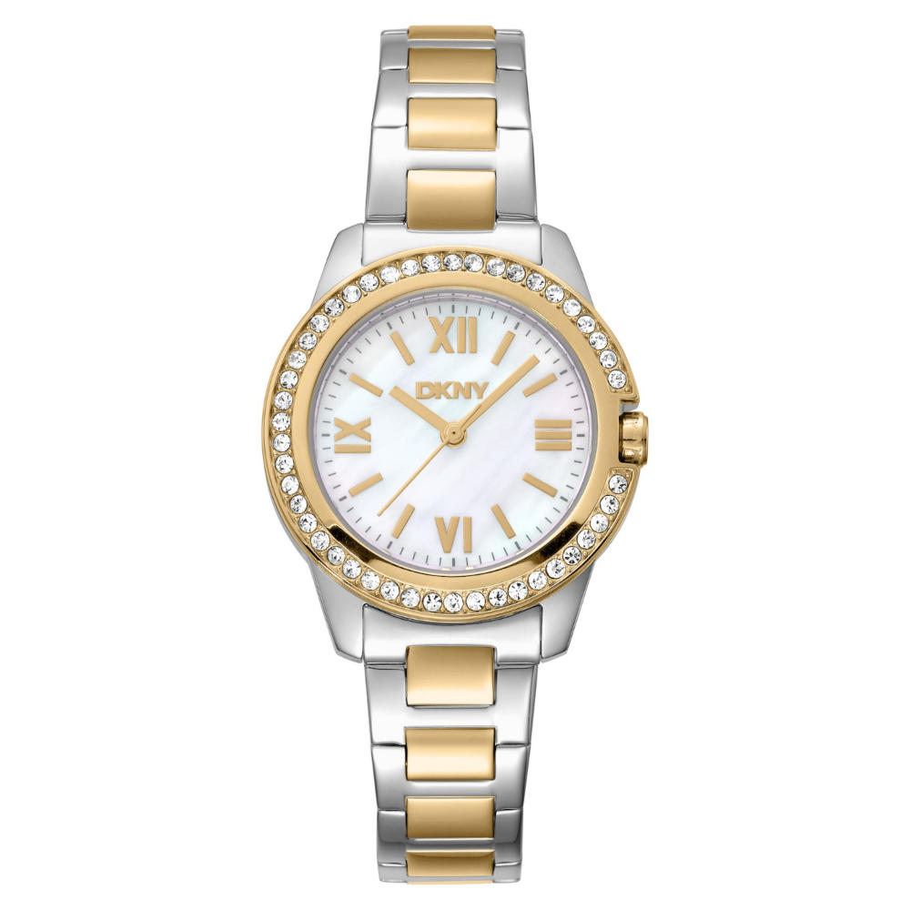 Dkny Evening Crystals Two Tone Stainless Steel Bracelet DK1L105M0085