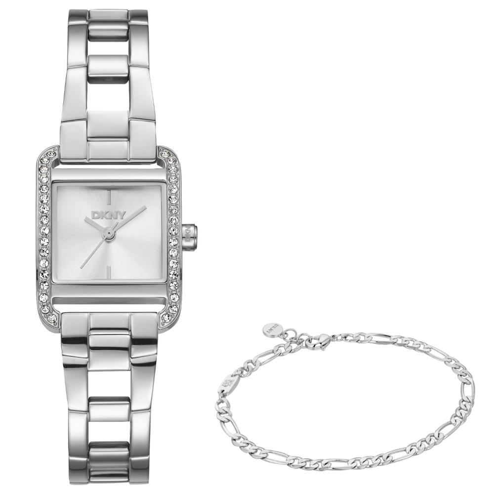 Dkny Mini Crystals Silver Stainless Steel Bracelet DK1L143M0015