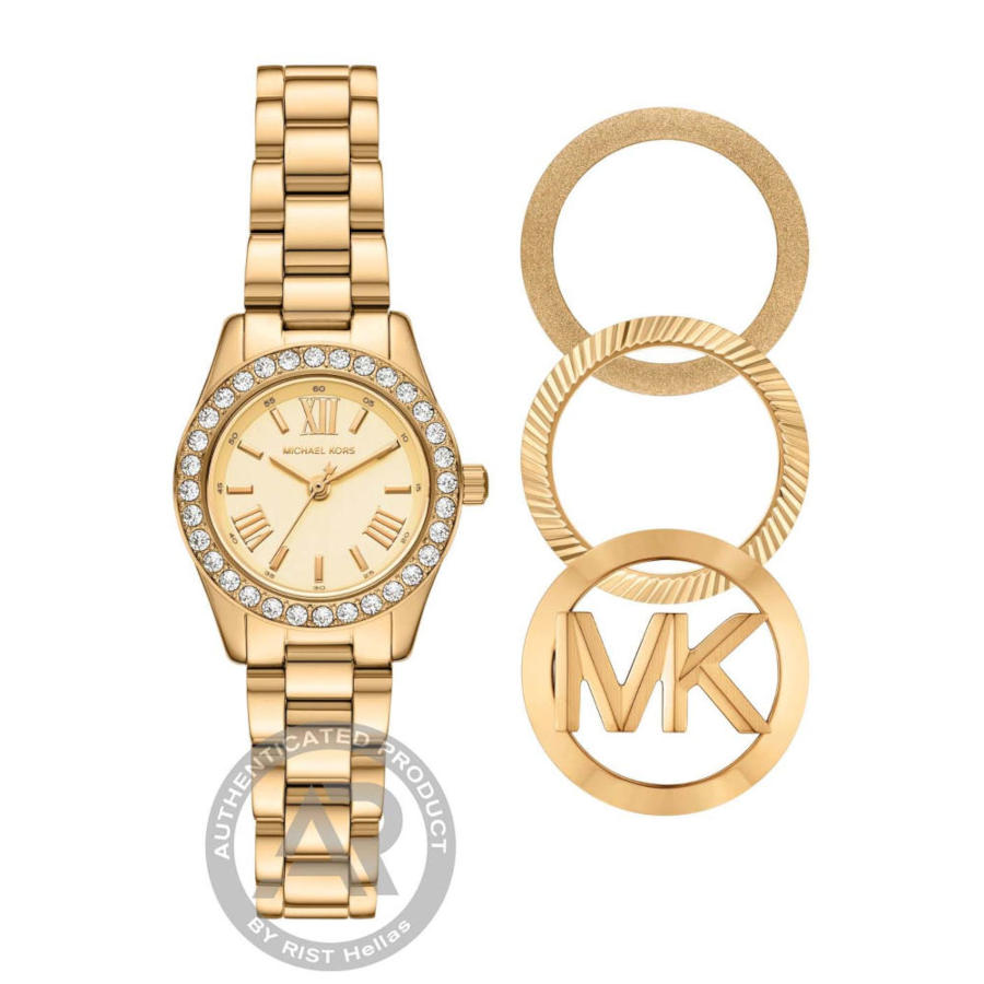 Michael Kors Lexington Crystals Gold Stainless Steel Bracelet Gift Set MK7659SET