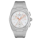 Tissot T-Classic PRX Chronograph Silver Stainless Steel Bracelet T1374171103100