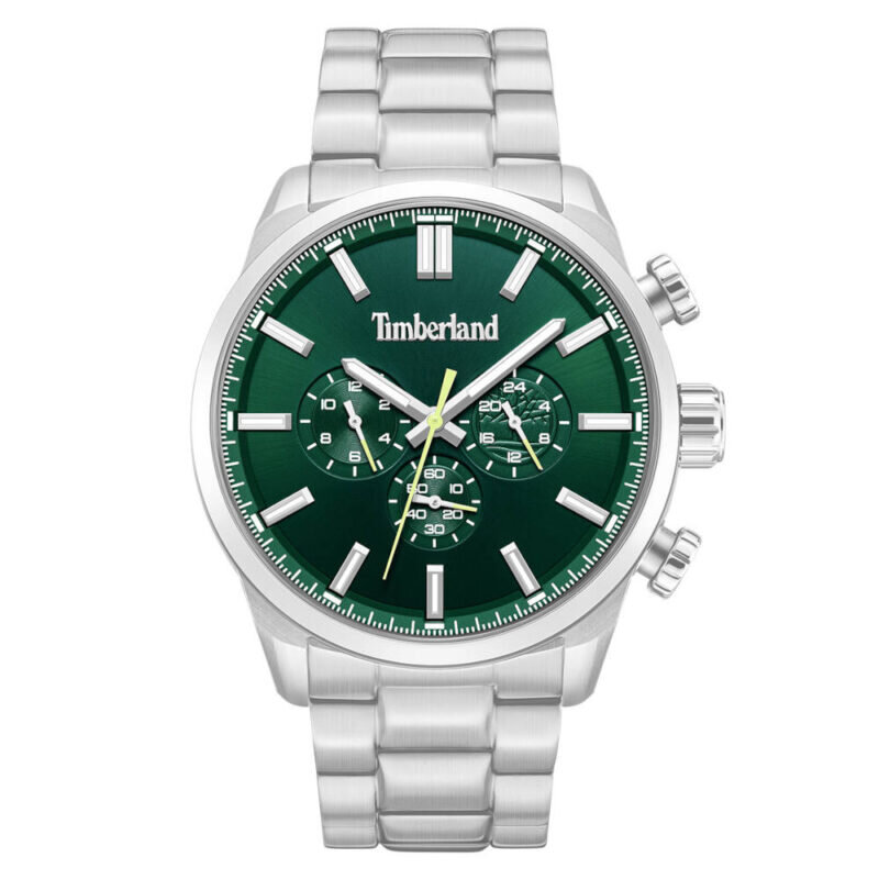 Timberland Henniker II Dual Time Silver Stainless Steel Bracelet Chronograph TDWGK0095302
