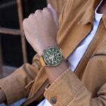 Timberland Henniker II Dual Time Brown Leather Strap Chronograph Gift Set TDWGQ00949X2