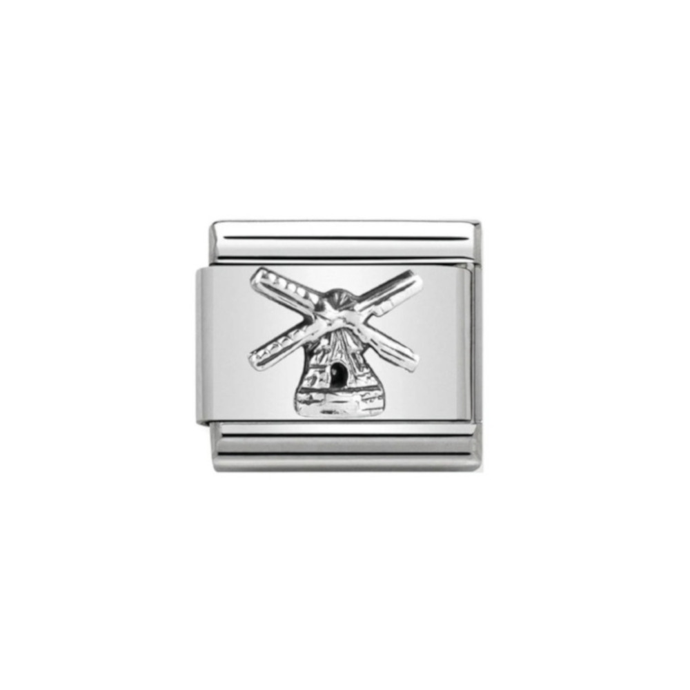 NOMINATION COMPOSABLE CLASSIC LINK WINDMILL IN STERLING SILVER 330105/21