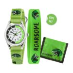 Tikkers Dinosaur Green Fabric Strap Gift Set ATK1049