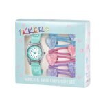 Tikkers Heart Turquoise Fabric Strap Gift Set ATK1094