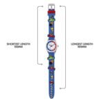 Tikkers 3D Racing Car Blue Silicone Strap ATK1096