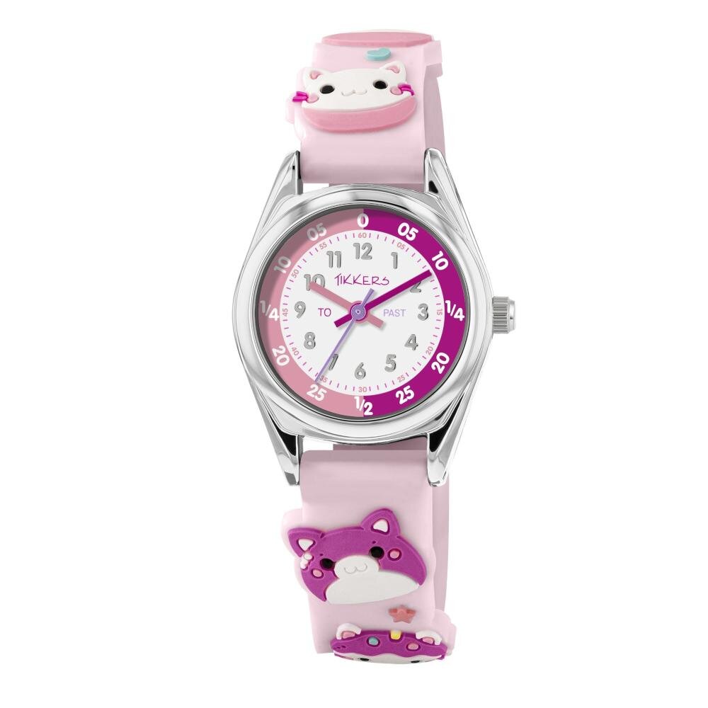 Tikkers 3D Cat Pink Silicone Strap ATK1097 Tikkers 3D Cat Pink Silicone Strap ATK1097