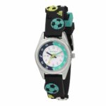Tikkers 3D Football Black Silicone Strap ATK1101