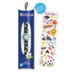 Tikkers 3D Football Black Silicone Strap ATK1101