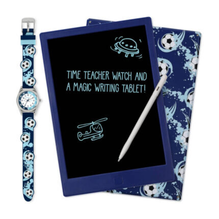 Tikkers Football Blue Silicone Strap & Magic Writing Pad Gift Set ATK1110-PAD