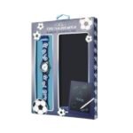 Tikkers Football Blue Silicone Strap & Magic Writing Pad Gift Set ATK1110-PAD