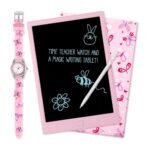 Tikkers 3D Butterfly Pink Silicone Strap & Magic Writing Pad Gift Set ATK1111-PAD