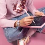 Tikkers 3D Butterfly Pink Silicone Strap & Magic Writing Pad Gift Set ATK1111-PAD