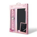 Tikkers 3D Butterfly Pink Silicone Strap & Magic Writing Pad Gift Set ATK1111-PAD